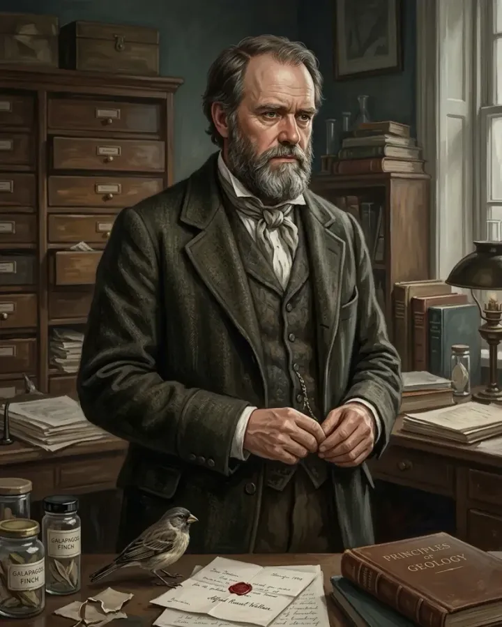 Charles Darwin imagen de personaje
