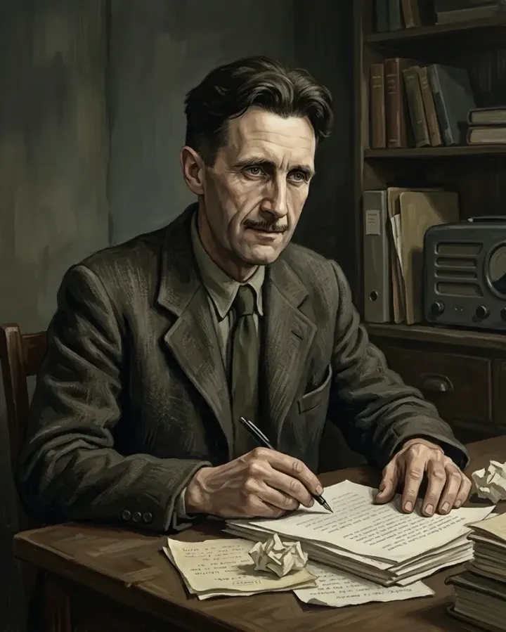 George Orwell character image