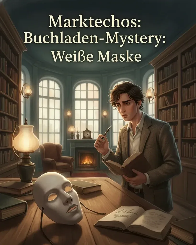 Weiße Maske im Lesungssaal cover image