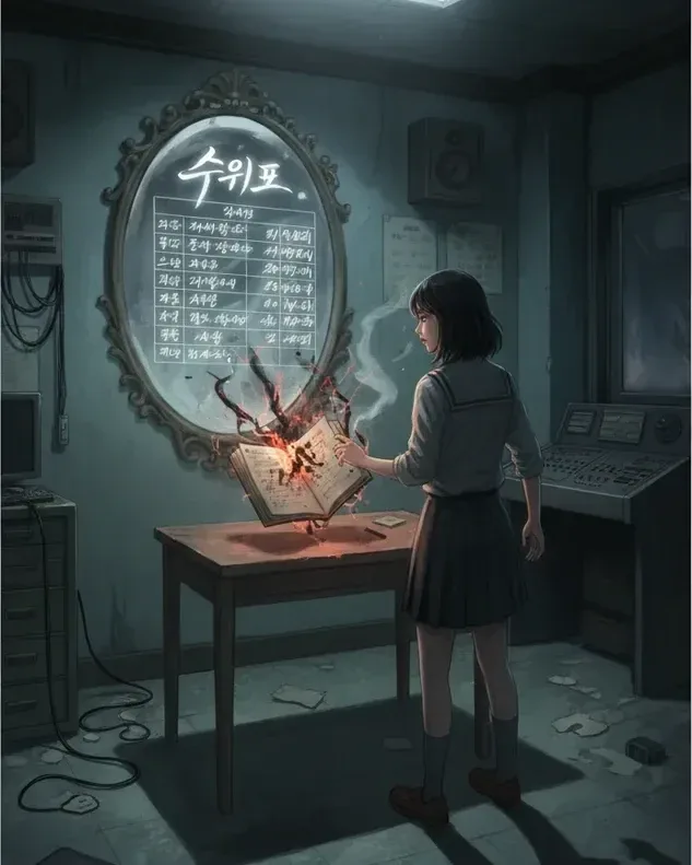 厕所镜中的缺席排名表